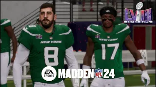 Madden 24 Gameplay - Jets vs Eagles (Super Bowl LVIII) - Madden 24 PS5