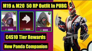 M19 & M20 Royalpass 50 RP Outfit | C4S10 Tier Rewards | New Panda Companion In PUBG