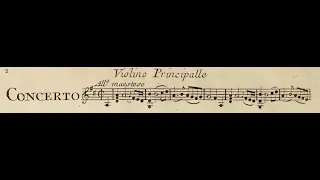 Joseph Bologne Chevalier de Saint-Georges - Violin Concerto in D Major, Movement 1 (Score Video)