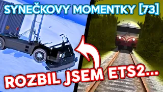 ROZBIL JSEM EURO TRUCK SIMULATOR 2...? | Synečkovy Momentky #73