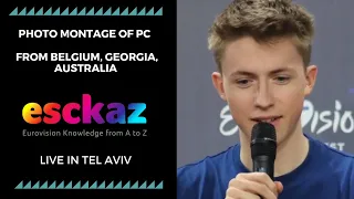 ESCKAZ in Tel Aviv: Photo montage of PC from Belgium, Georgia, Australia