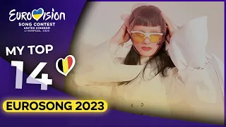 🇧🇪 Eurosong 2023 | My Top 14 (Belgium Eurovision 2023)