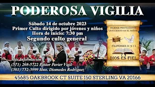 SEGUNDO CULTO DE VIGILIA DONDE LA GLORIA ES PARA DIOS   (10.14.2023)