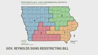 Reynolds signs redistricting bill into law, maps go into effect in 2022