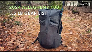 My 5.5 lb Gear List For The 2024 Allegheny 100