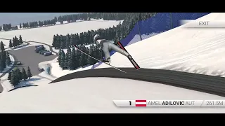 SKI JUMP 261.5 m VIKERSUND!!! WORLD RECORD!!! (SKI JUMPING 2023 GAME)