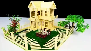 Building Popsicle Stick Mansion ( Dreamhouse ) - School Project | Model 15