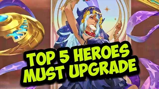 TOP 5 HEROES MUST UPGRADE FIRST | Mobile Legends: Adventure
