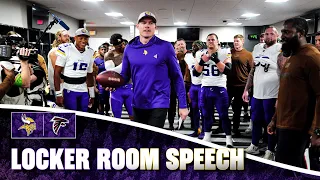 Kevin O’Connell’s Locker Room Speech Following Victory vs. Atlanta Falcons