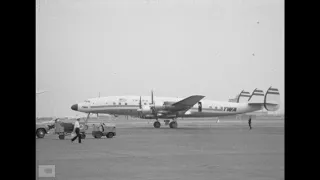 London Heathrow Airport EGLL - Late 1950s/Early 1960s - silent footage