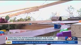 Sterlington resident begins the road to recovery after tornado demolishes home