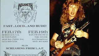 Megadeth - Jump in the Fire jam/Mechanix (San Francisco, 1984)