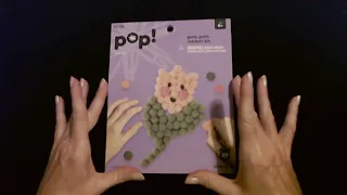 ASMR | Doing a Pom-Pom Flower Craft (Soft Spoken)