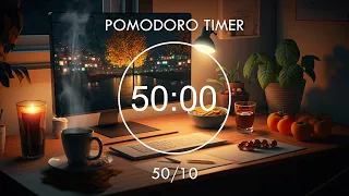 50/10 Pomodoro ★︎ 4-Hour Study🎶 Deep Focus Lofi Music, Study & Work ★︎ Focus Station