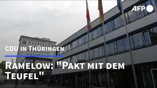 Empörung über gemeinsames Vorgehen von CDU mit AfD in Thüringen | AFP