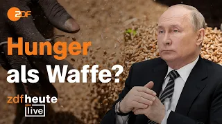 Drohende Hungersnot: So blockiert Putin ukrainische Getreideexporte | ZDFheute live