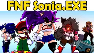 Friday Night Funkin' VS Sonia.EXE Reborn FULL WEEK | Sonic.EXE Genderswap (FNF Mod/Hard/Tails/Sonic)