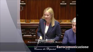 Premier Meloni, video integrale del discorso alla Camera per la fiducia