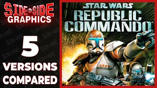 Star Wars Republic Commando | Graphics Comparison | Xbox, PC, Xbox One X, PC Modded | Side by Side