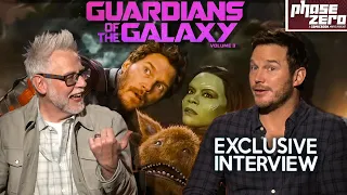 James Gunn And Chris Pratt Talk Gamora Alternate Ending & Star Lord Return?! GotG Vol 3 Interview!