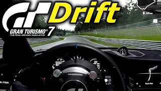 Best Realistic POV in GT7 - 992 GT3 RS Drifting on the Wet Nurburgring Nordschleife