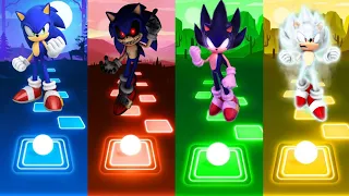 Sonic vs Sonic Exe vs Dark Sonic vs Hyper Sonic - Tiles Hop EDM Rush!