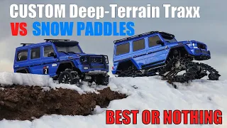 Лопаты Или Custom Гусеницы для Traxxas TRX-4?  TRAXX Deep Terrain Treads in Snow Sand Tracks | G500