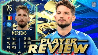 NAPOLIAN GLADIATOR⚔️ 95 TEAM OF THE SEASON MERTENS PLAYER REVIEW! FIFA 21 ULTIMATE TEAM