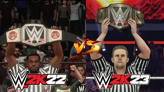 WWE2K23 vs WWE2K22: Championships Comparison (Which Titles Looks Better?)