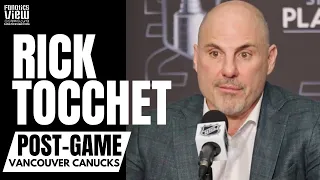 Rick Tocchet Recaps Vancouver Canucks GM3 Win vs. Edmonton, Arturs Silovs 42 Save Performance
