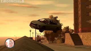 GTA IV - All 50 Stunt Jumps - Part 1 - at the very beginning of the game