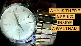 VINTAGE AMERICANA WALTHAM WATCH RESTORATION - WHY IS THERE A SEIKO MOVEMENT INSIDE THIS ONE?