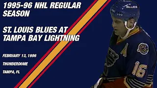 St. Louis Blues at Tampa Bay Lightning: February 13, 1996 (PARTIAL GAME)