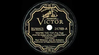 1935 HITS ARCHIVE: You’re The Top - Paul Whiteman (Peggy Healy & John Hauser, vocal)
