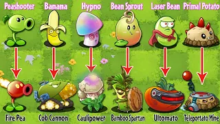 PvZ 2 Discovery - Every Plants With Evolutionary Similarity NOOB - PRO ?