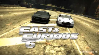 Dom vs Brian Fast & Furious 6 First Race - Need For Speed Most Wanted Blacklist JV 1080p 60FPS