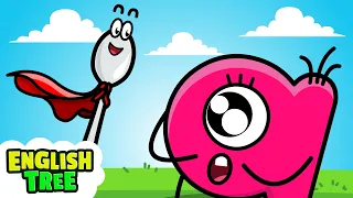 Yummy Flying Spoon + More Alphabet Songs for Kids | English Tree