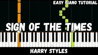 Harry Styles - Sign of the Times (Easy Piano Tutorial)