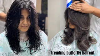 TRENDING BUTTERFLY 🦋 HAIR CUT / STEP BY STEP / TUTORIAL /  EASY WAY / PROPER GUIDE #trending  ￼