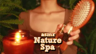 ASMR | Healing Spa Day in the Forest 🌿 (Skincare, Hair Brush, No Talking, Music) {layered sounds}