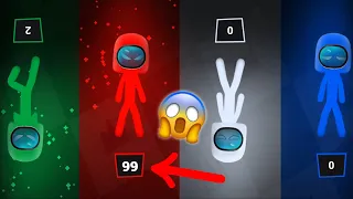 Among us 👨‍🚀 😱 Stickman party MINIGAMES 1 2 3 4