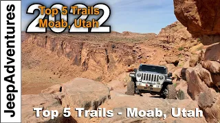 Top 5 Off-Road Trails in Moab, Utah 2022 4K UHD