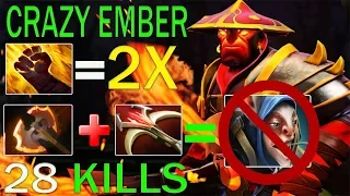 Crazy Ember Spirit Vs Meepo 2X Fist Battle Battlefury + Daedalus Dota 2