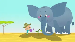 Привет, малыш! Про Слона ⭐️  песенки и мультики для детей 🎤 Караоке