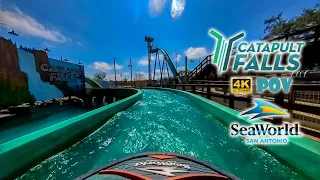 Catapult Falls @ SeaWorld San Antonio | Forward POV | 2-21-24