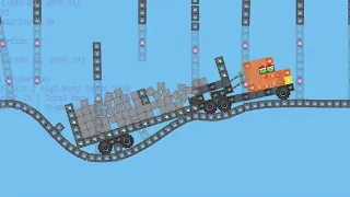 Crossing weak suspension bridge with a heavy truck - Bad Piggies