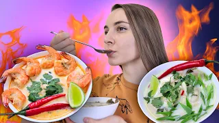 My favorite THAI DISHES, Tom Yam and Tom Kha, taste of Thailand!