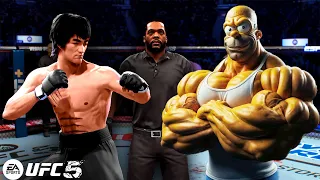 UFC 5 | Bruce Lee vs. Huge Gomer Simpson (EA Sports UFC 5)