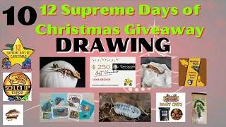 🦎 🎁  12 Supreme Days of Christmas Giveaway - 2021  Day 10  $ 2,100 in gifts   #12SDOC  🦎 🎁
