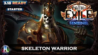 Path Of Exile 3.18: SKELETON WARRIOR NECROMANCER - POE SENTINEL - POE BUILDS